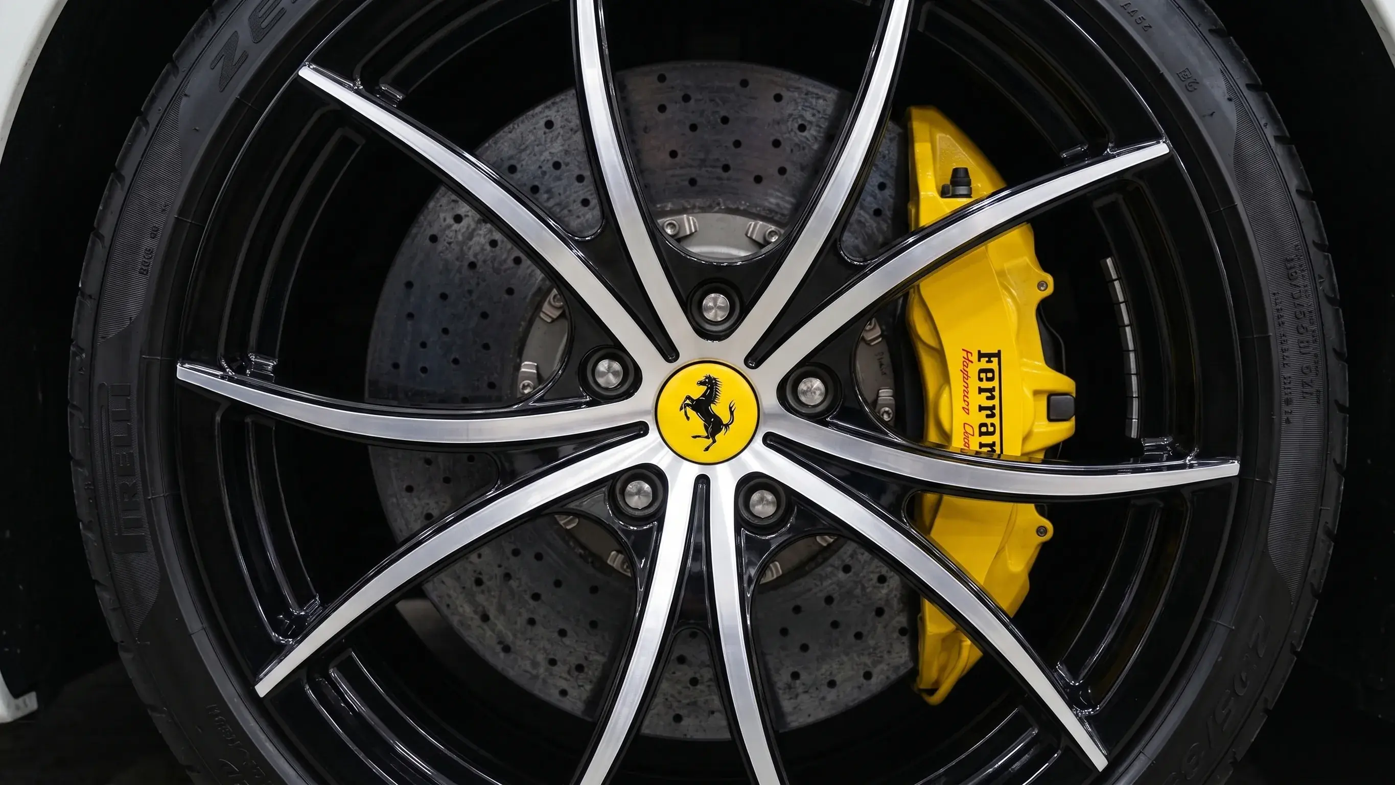 The same wheel after diamond cutting and refinishing